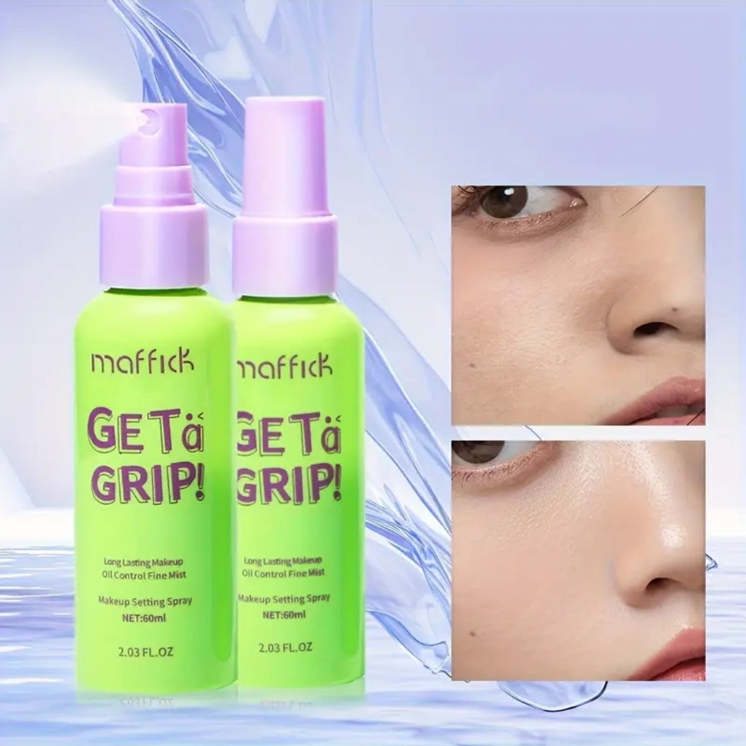 Get a Grip makeup setting spray mask proof makeup
