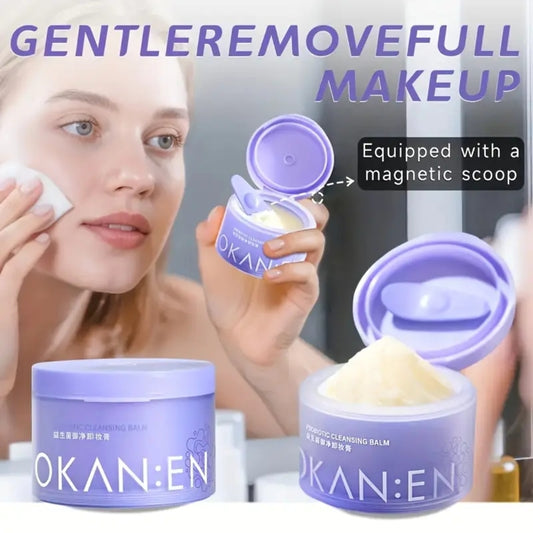 Gentle probiotic cleansing balm, makeup remover