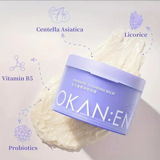 Gentle probiotic cleansing balm, makeup remover
