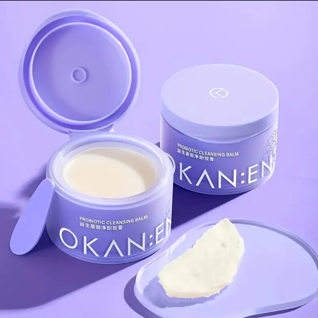 Gentle probiotic cleansing balm, makeup remover