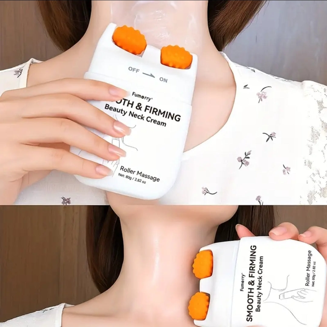 1pcs collagen & Bee venom firming neck massage roller, hydrating firming lifting tightening cream