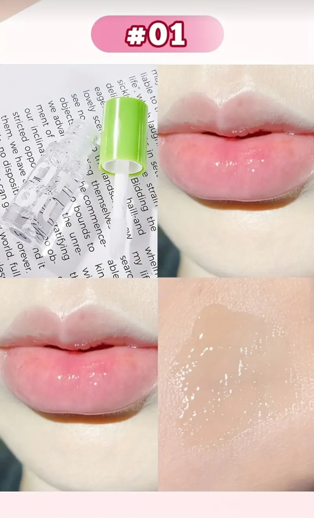 Glazed lipstick balm set moisturizing lip balm tinted lip gloss lip oil