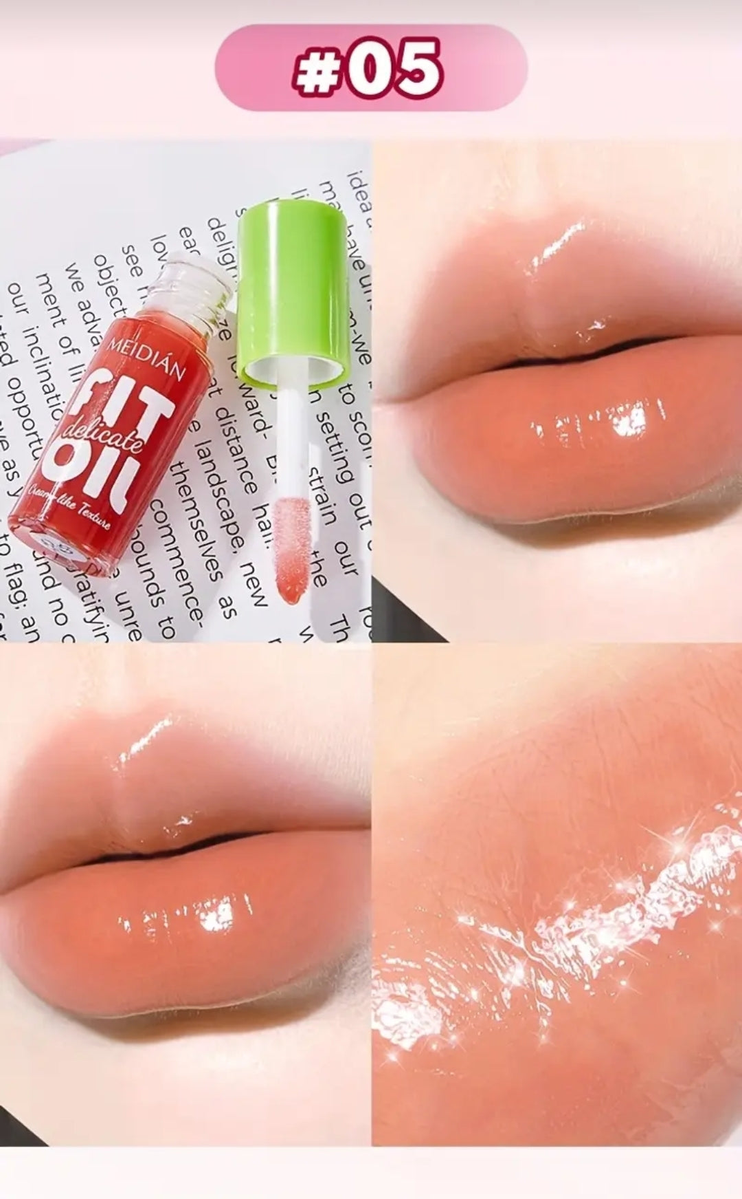 Glazed lipstick balm set moisturizing lip balm tinted lip gloss lip oil