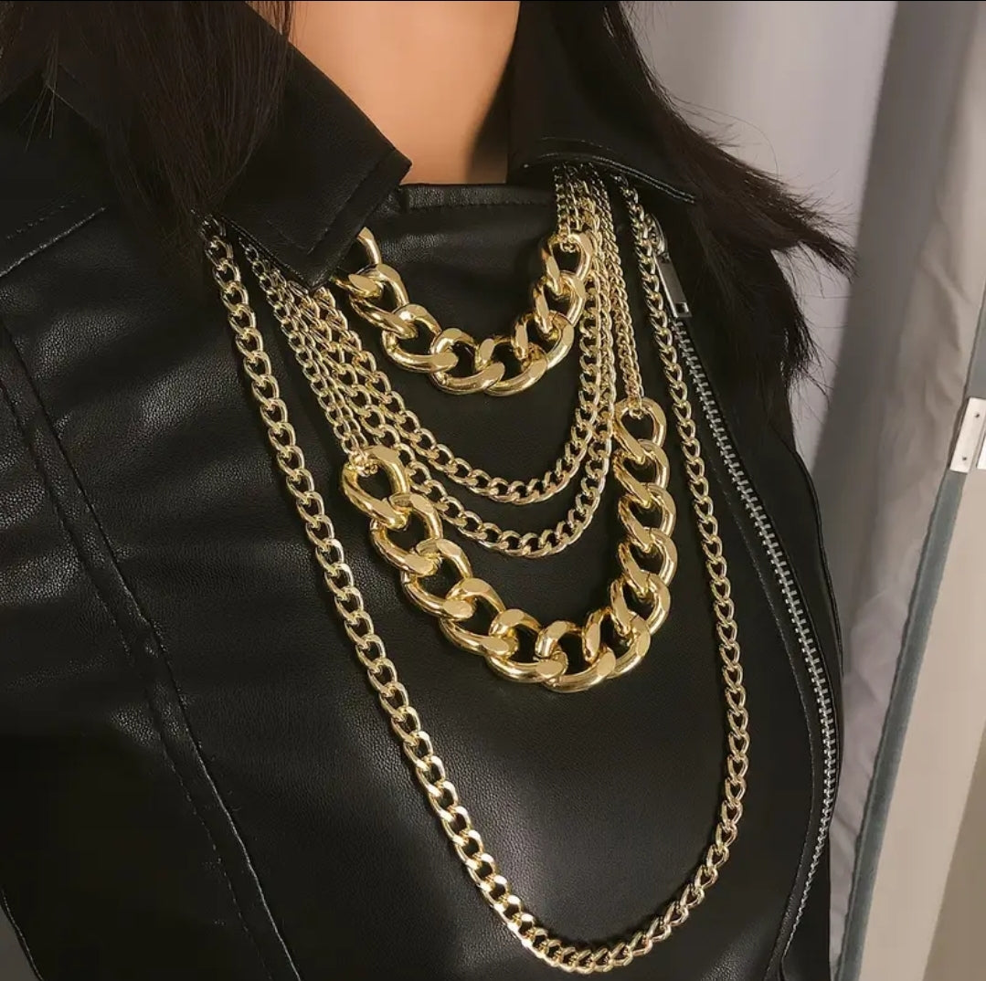 Punk Style Chain Necklace Choker Jewelry Accessories