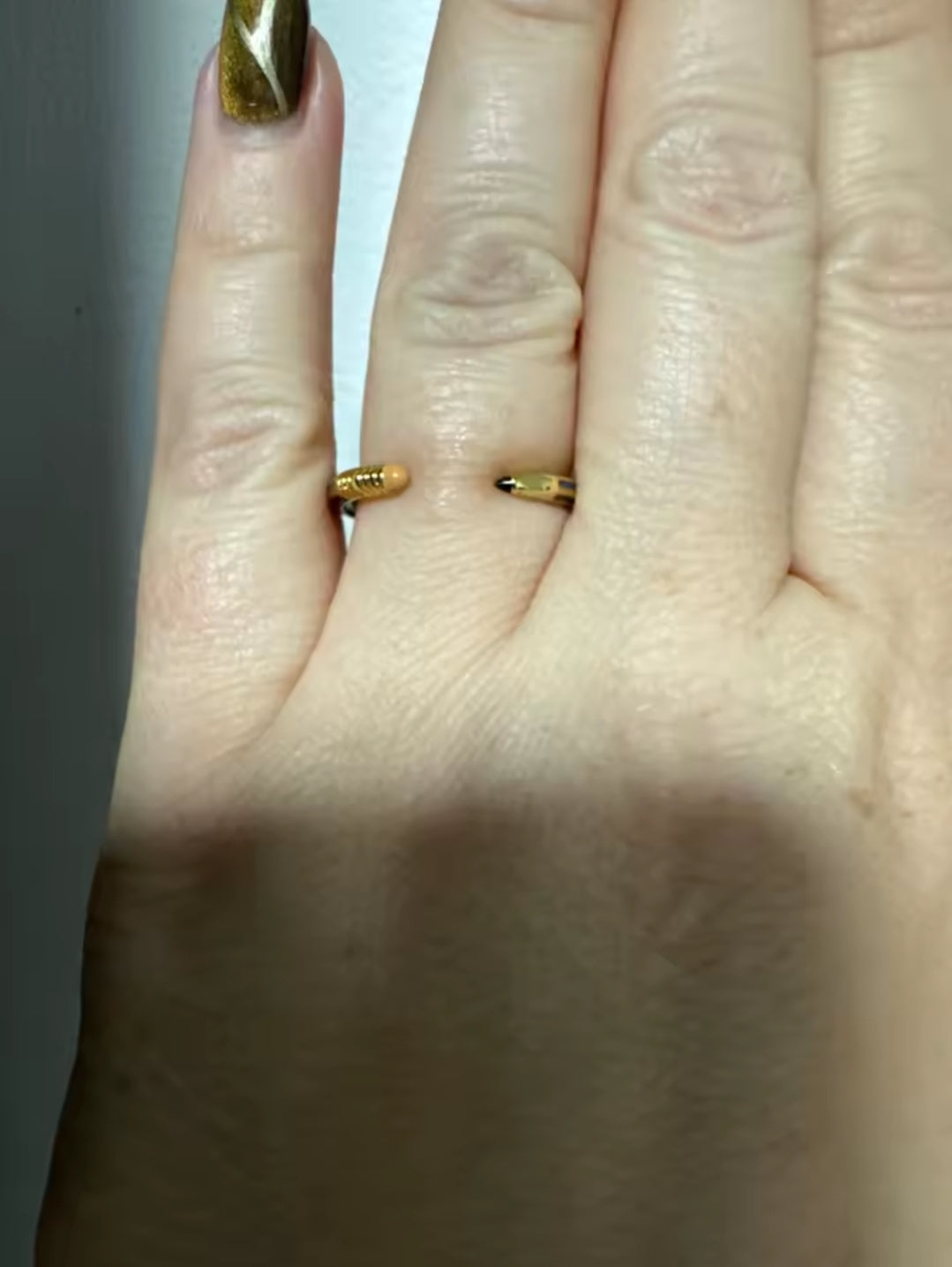 pencil inspired mini ring knuckle cuff