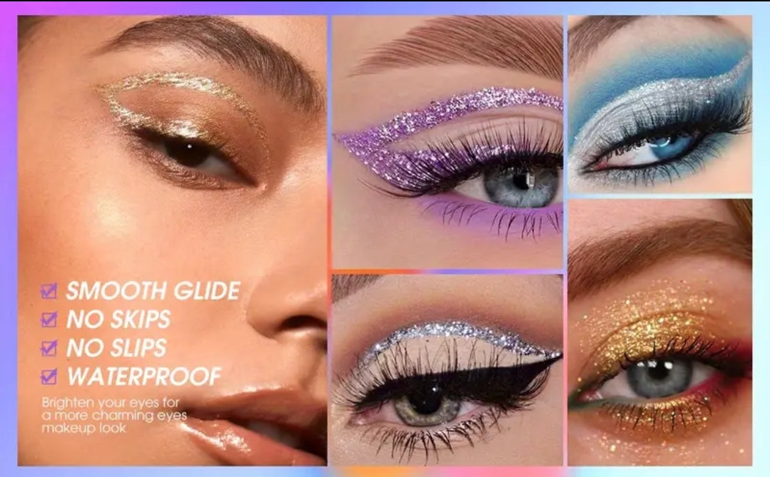 Glitter Eyeliner gel Makeup