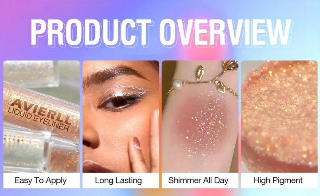 Glitter Eyeliner gel Makeup