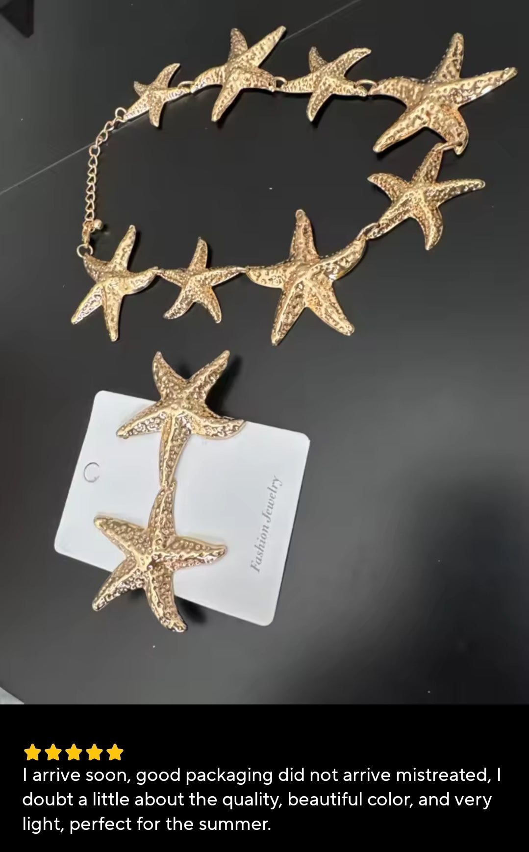 Seastarr necklace earrings set fashion accessories jewelry