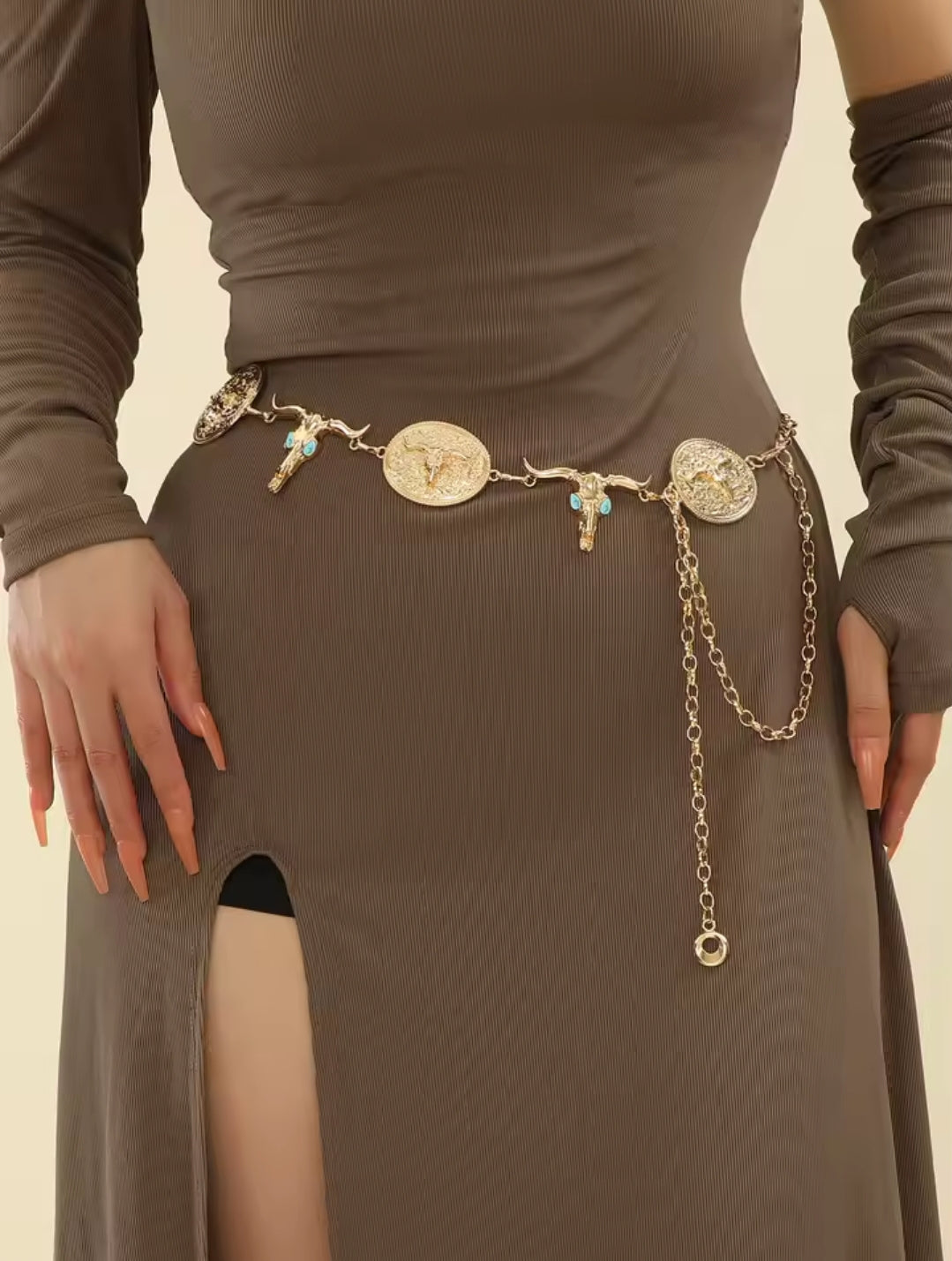 Cowboy Chain Belt Rodeo accessories jewelry gifts