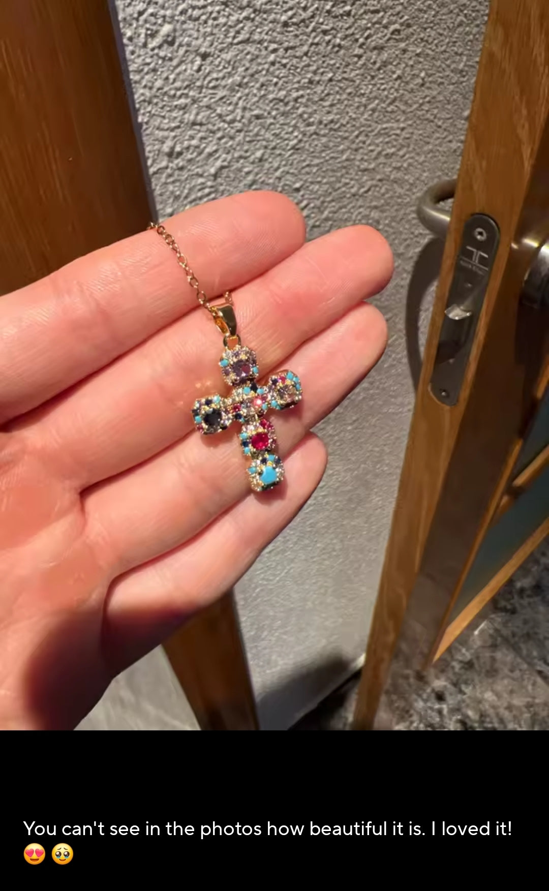 Rhinestone Cross necklace fashion jewelry accessories