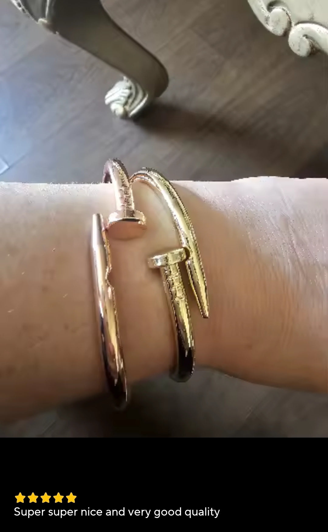 Fashion style Nail inspired cuff bracelet