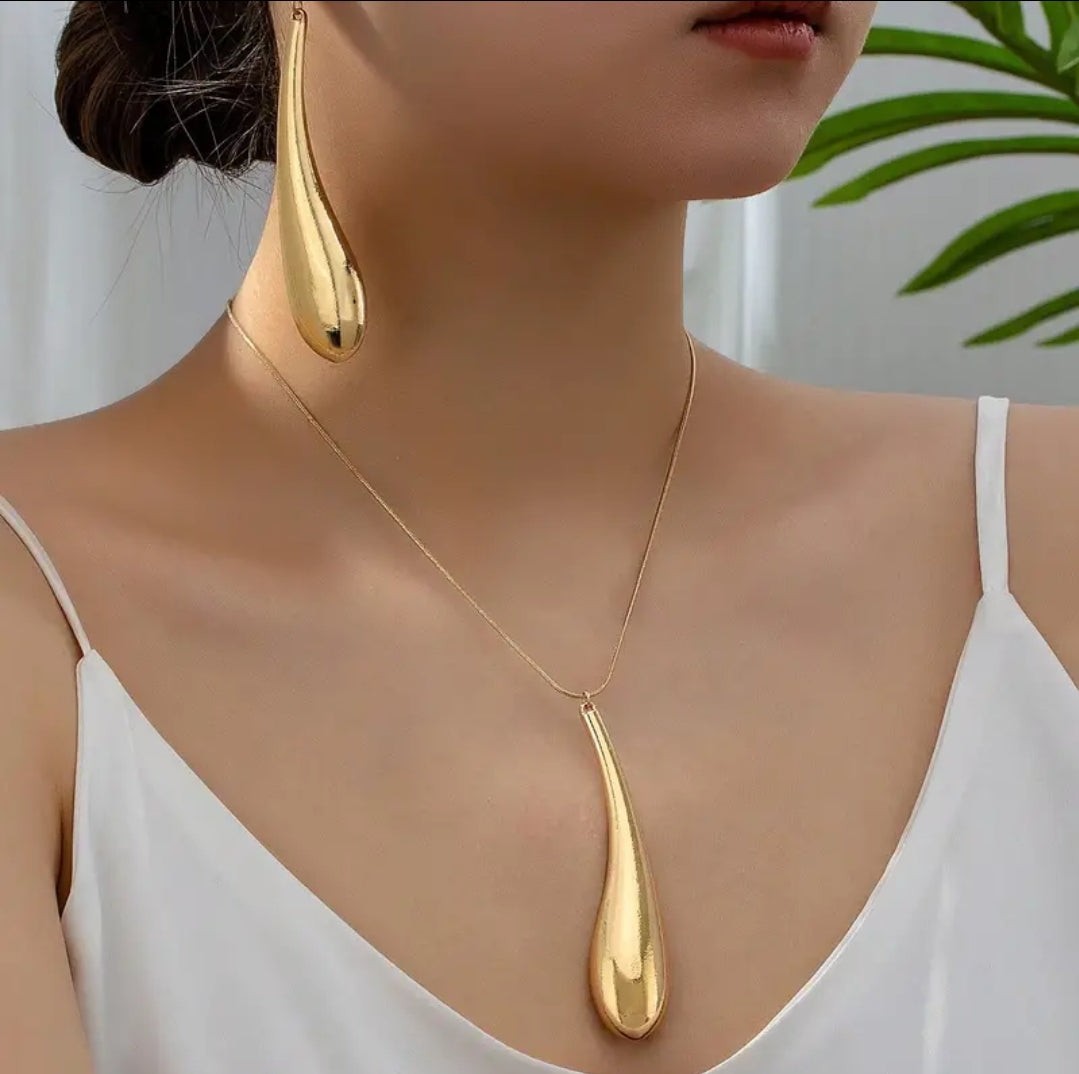 Statement Dangle Drop Necklace Chain