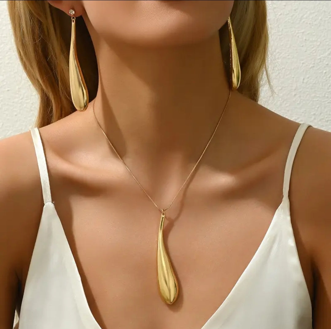 Statement Dangle Drop Necklace Chain