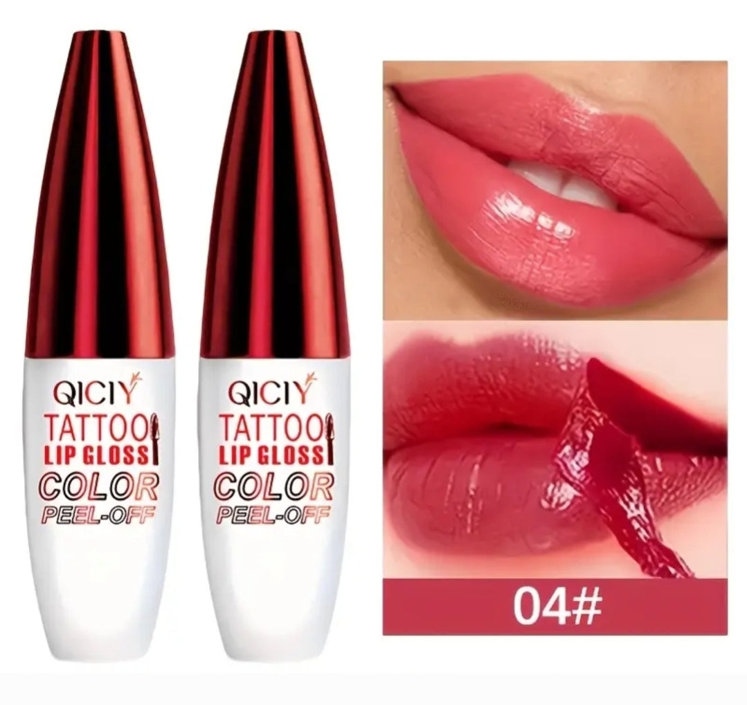 Tattoo Lip Gloss Tint Long Lasting Lip Stain Tattoo Peel Off