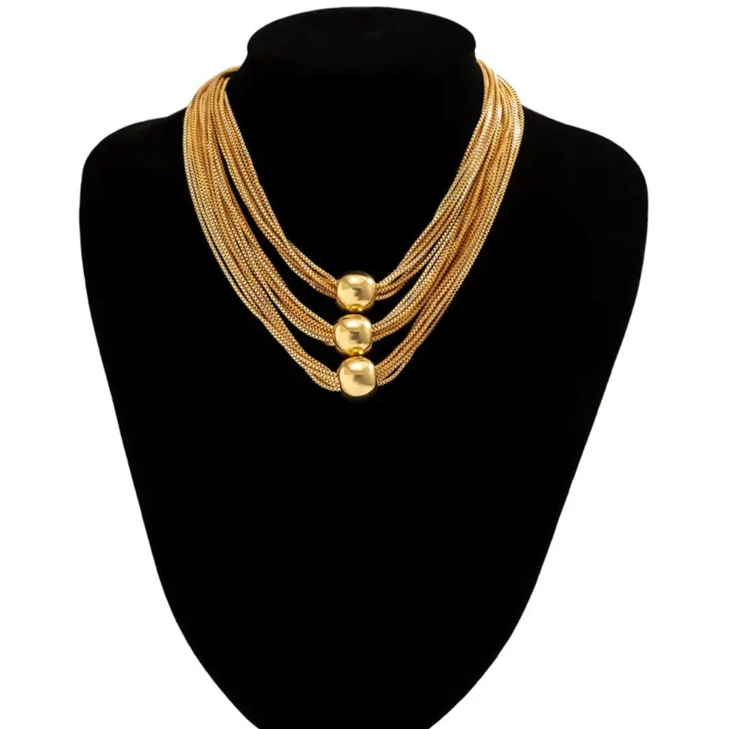 Multilayer ball chain necklace jewelry fashion accessories