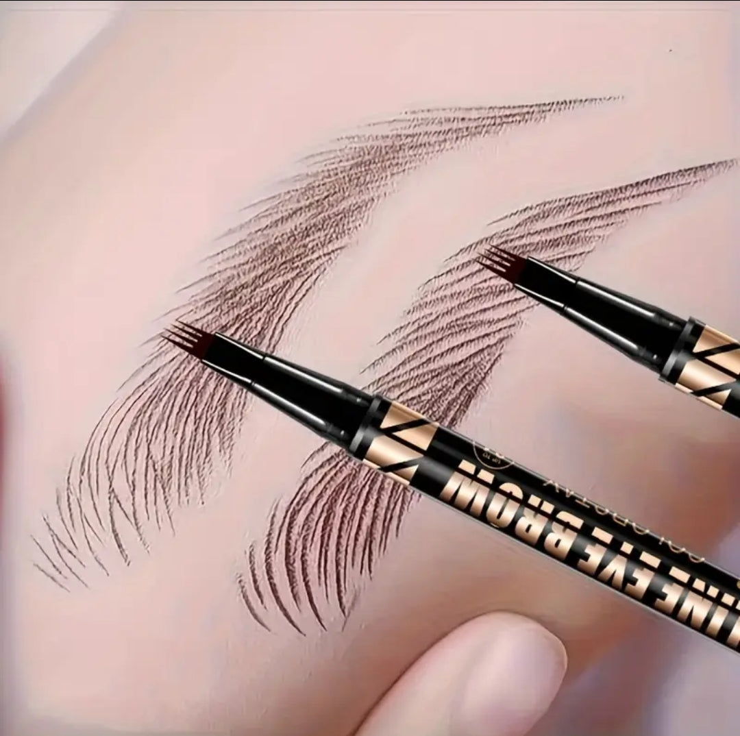 4 prong eyebrow pen waterproof sweatproof long lasting natural hair strokes cejas