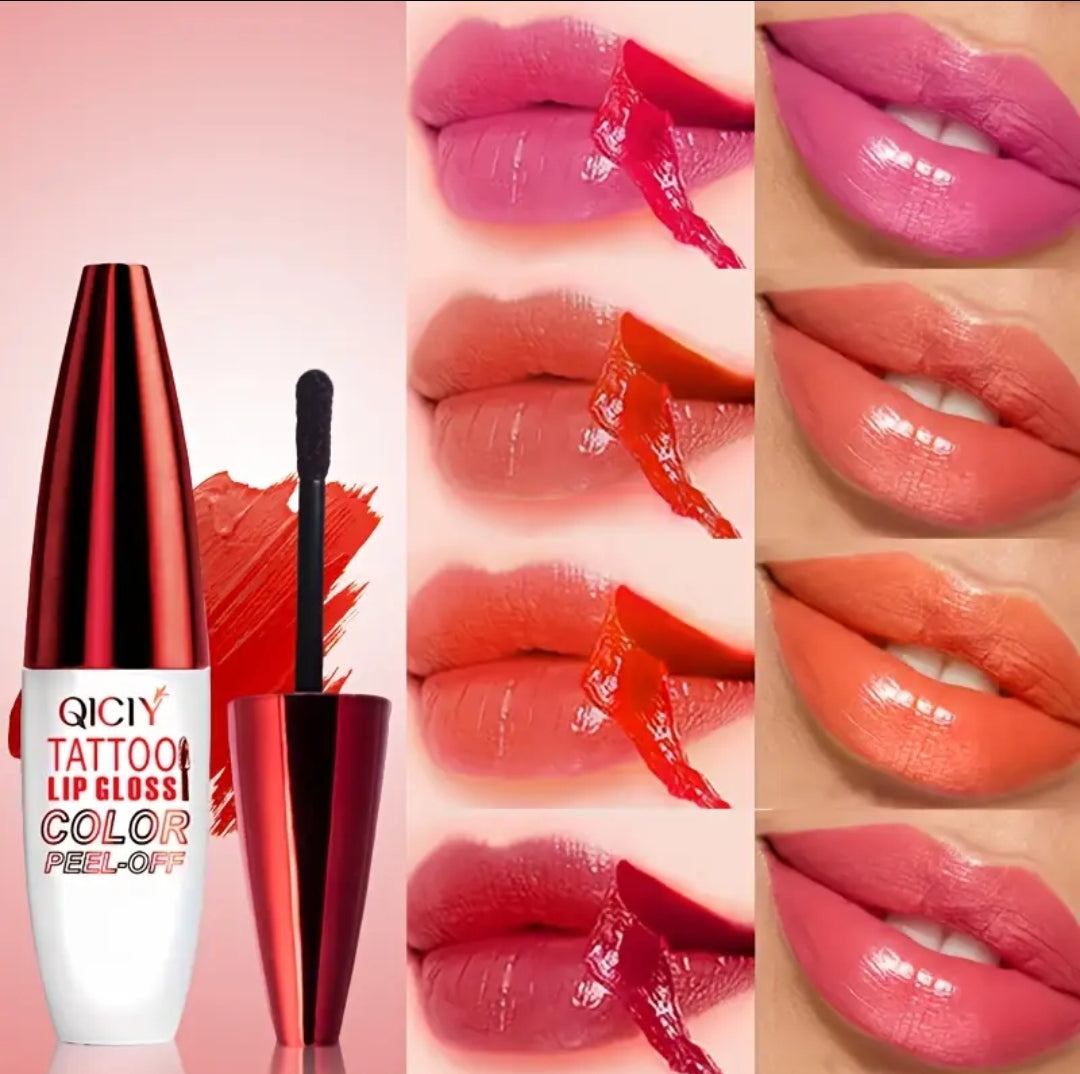 Tattoo Lip Gloss Tint Long Lasting Lip Stain Tattoo Peel Off