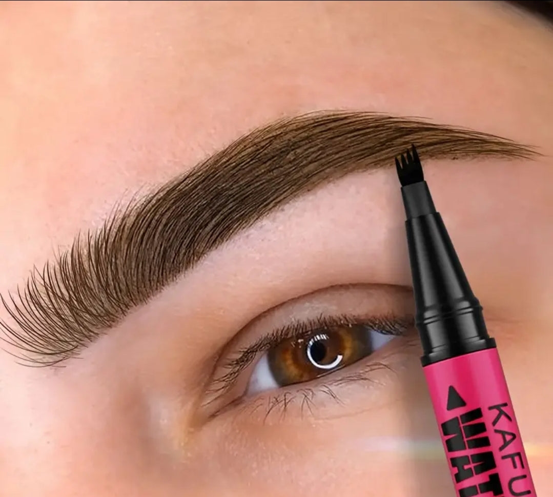 4 prong Eyebrow Pen Waterproof sweatproof long lasting natural hair strokes cejas