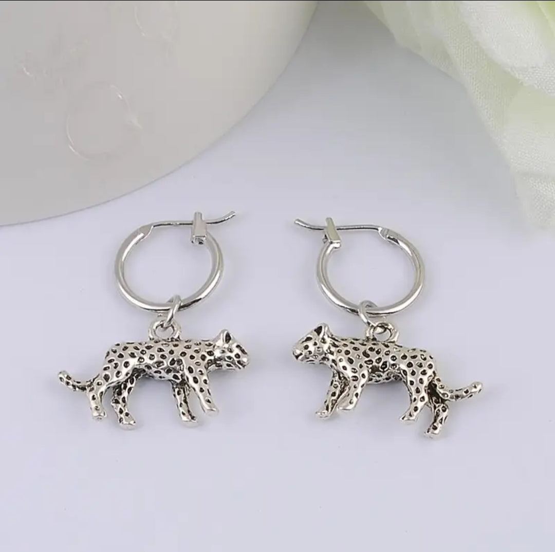 Punk Style Leopard Hoop Earrings fashion women gifts accessories jewelry