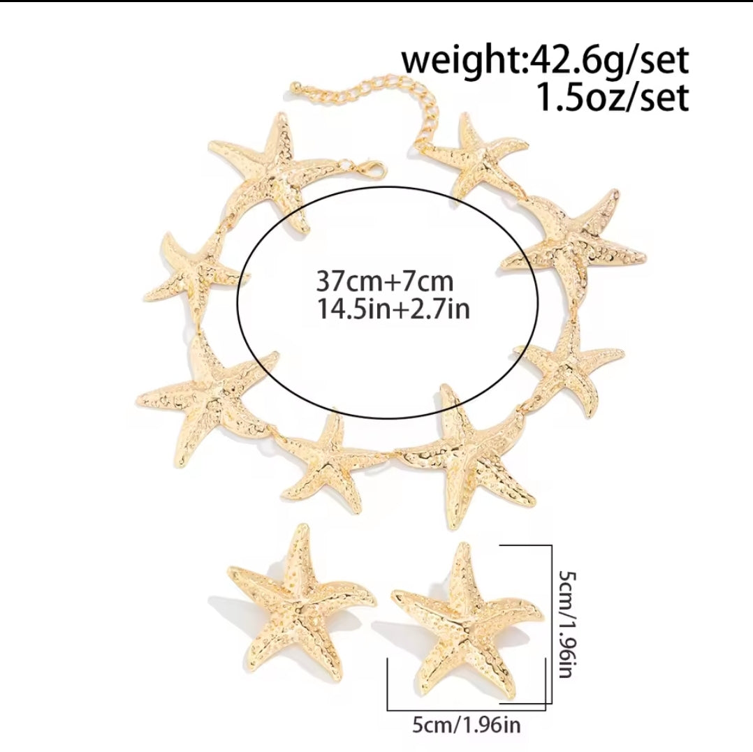 Seastarr necklace earrings set fashion accessories jewelry