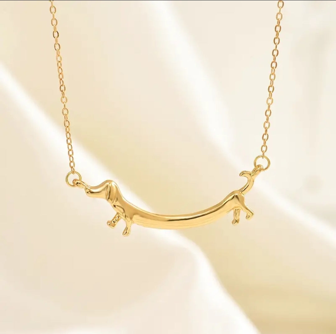 Fashion Dachshund Dog Design Necklace Chain Jewelry Accessories