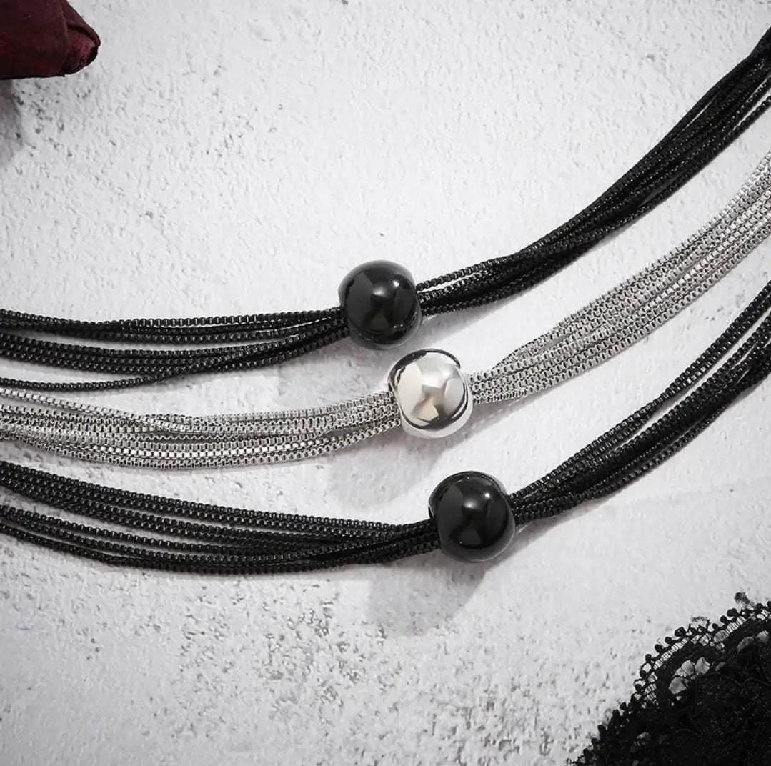 Multilayer ball chain necklace jewelry fashion accessories