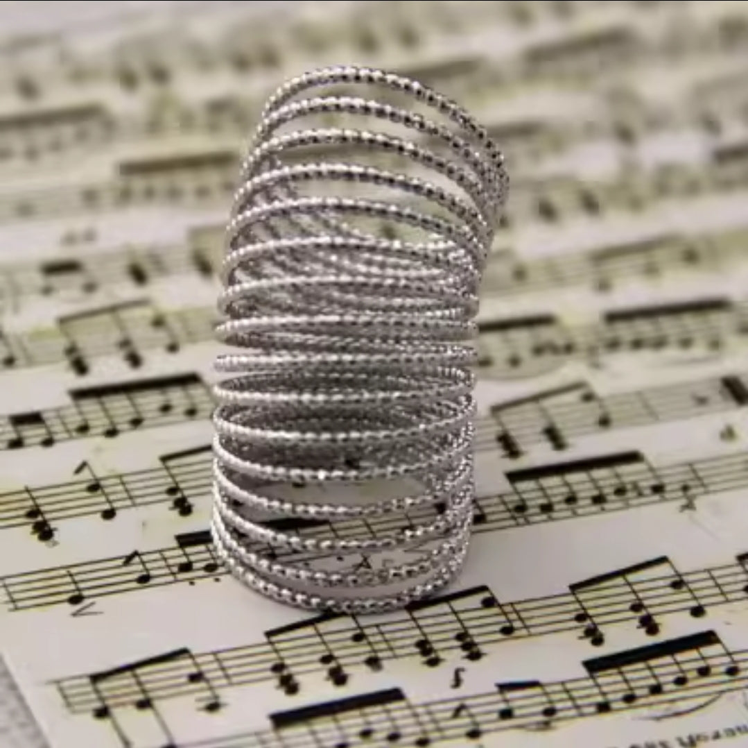 Punk Style Coil Ring Jewelry Women Gifts Accessories