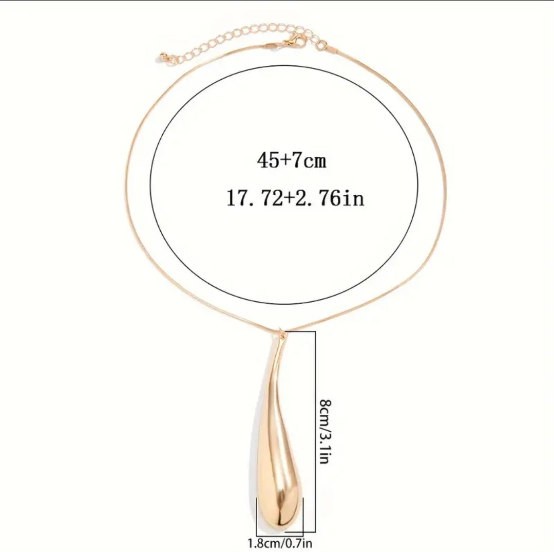 Statement Dangle Drop Necklace Chain