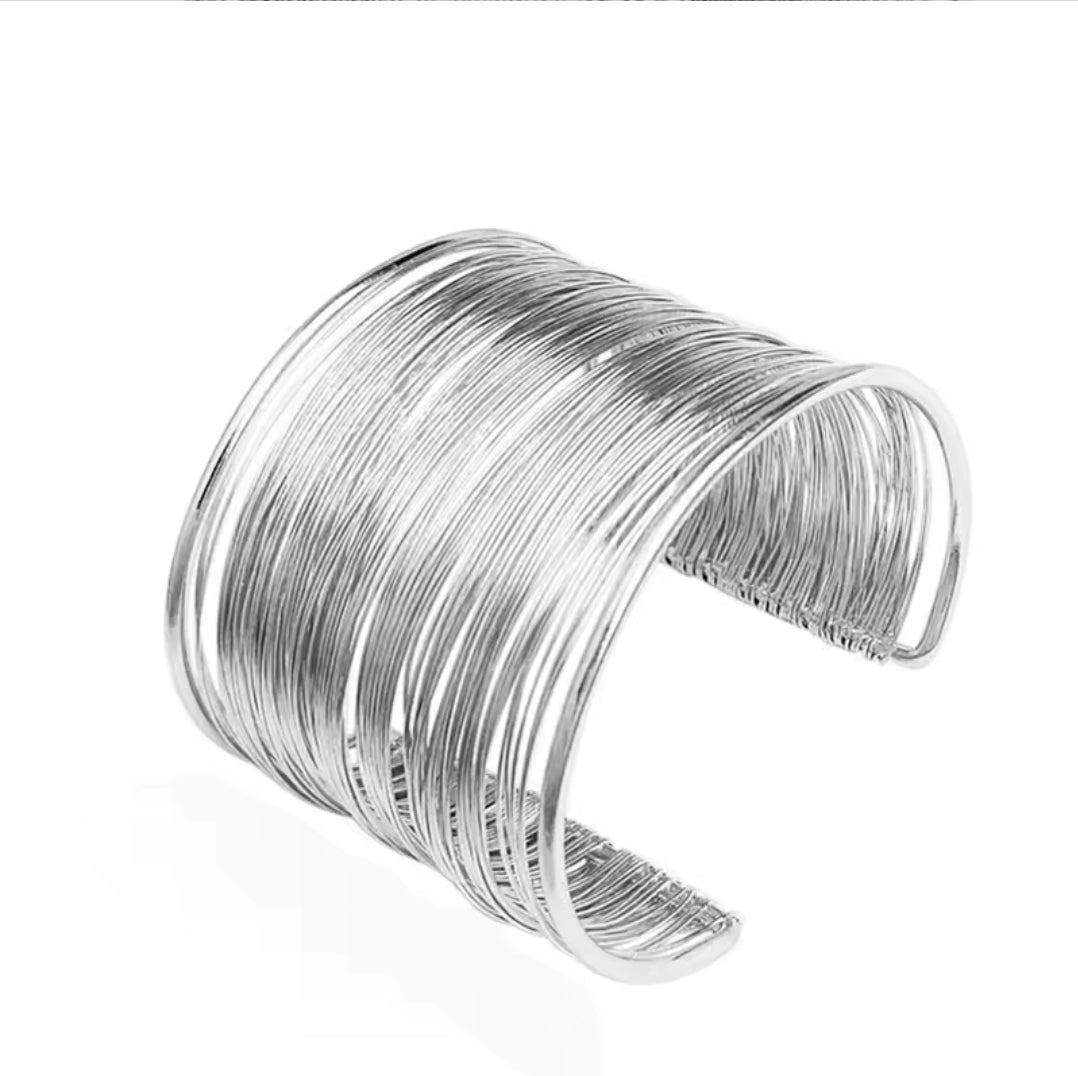 Retro multilayer cuff bracelet