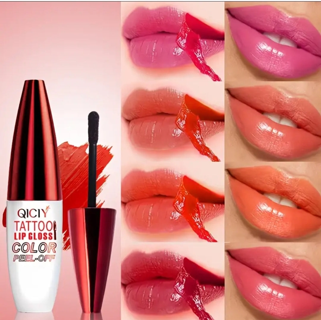 Tattoo Lip Gloss Tint Long Lasting Lip Stain Tattoo Peel Off