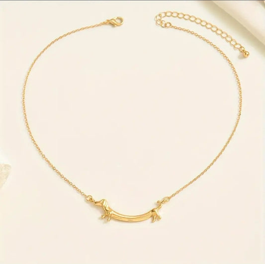 Fashion Dachshund Dog Design Necklace Chain Jewelry Accessories