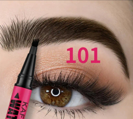 4 prong Eyebrow Pen Waterproof sweatproof long lasting natural hair strokes cejas