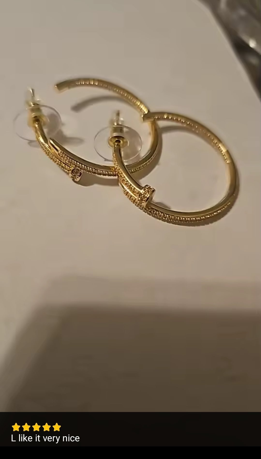 Punk style Nail inspired rhinestone hoop earrings women jewelry gifts