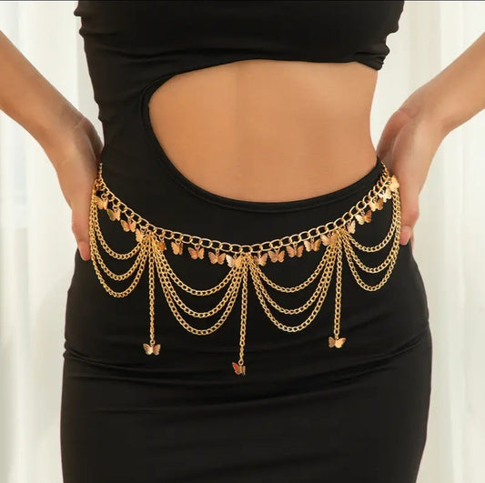 Bohemian Tassel waist Chain Belt   Body Jewelry Beachwear Gifts