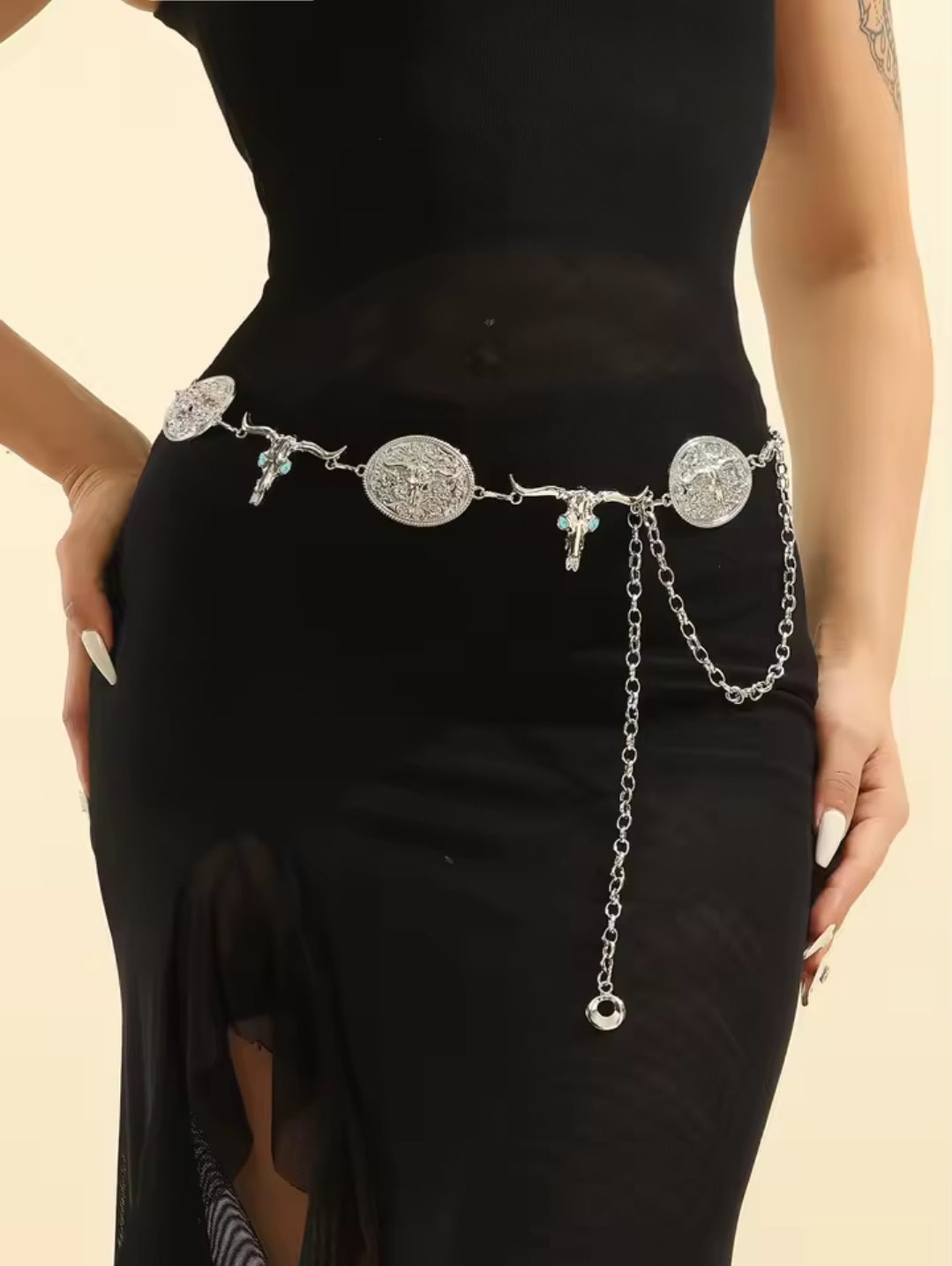 Cowboy Chain Belt Rodeo accessories jewelry gifts