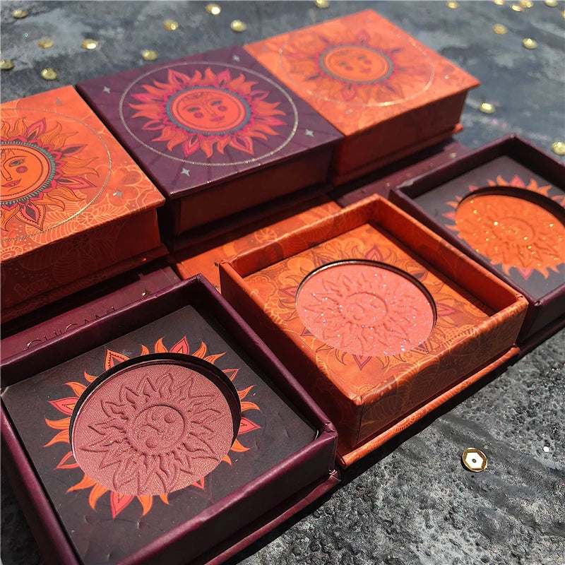 Bronzer Blush Palette Face Makeup Baked Cheek Color Blusher Professional paleta de blush
