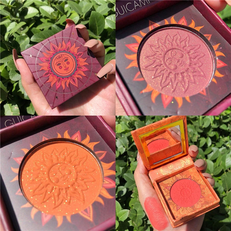 Bronzer Blush Palette Face Makeup Baked Cheek Color Blusher Professional paleta de blush