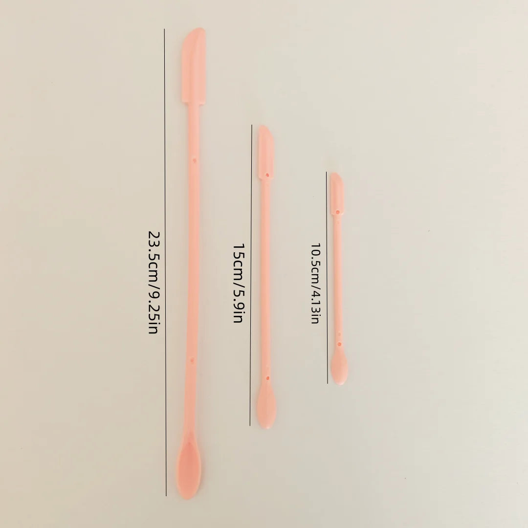 3-Piece Set of Multi-Size Mini Cosmetic Scrapers, Used for Scraping Cosmetics, to Get the Last Drop of Lotion or Cream from Narrow Bottles and Cans, Small Scrapers