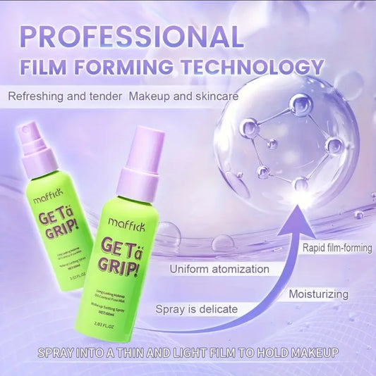 Get a Grip makeup setting spray mask proof makeup