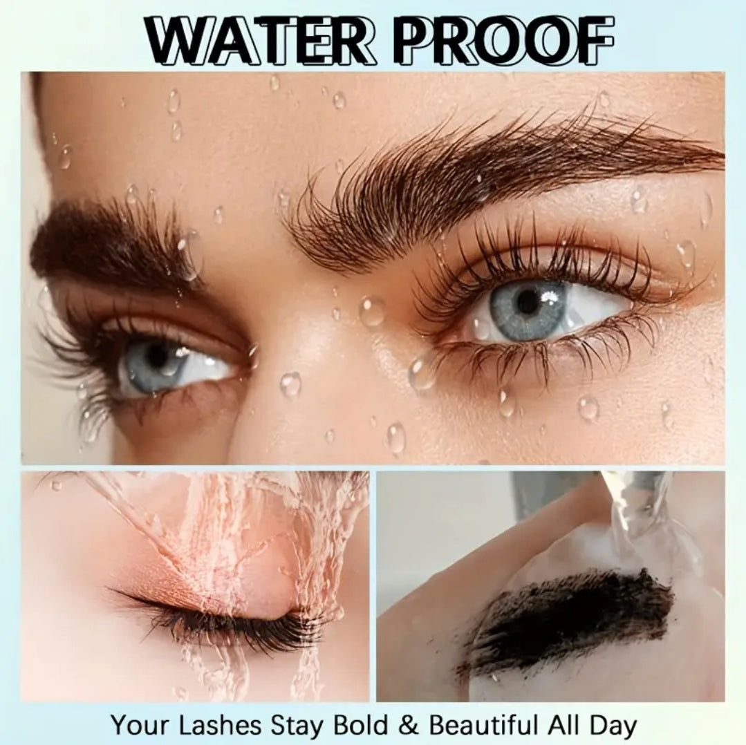 Natural curling mascara waterproof lightweight fiber lengthening volumizing smudge proof