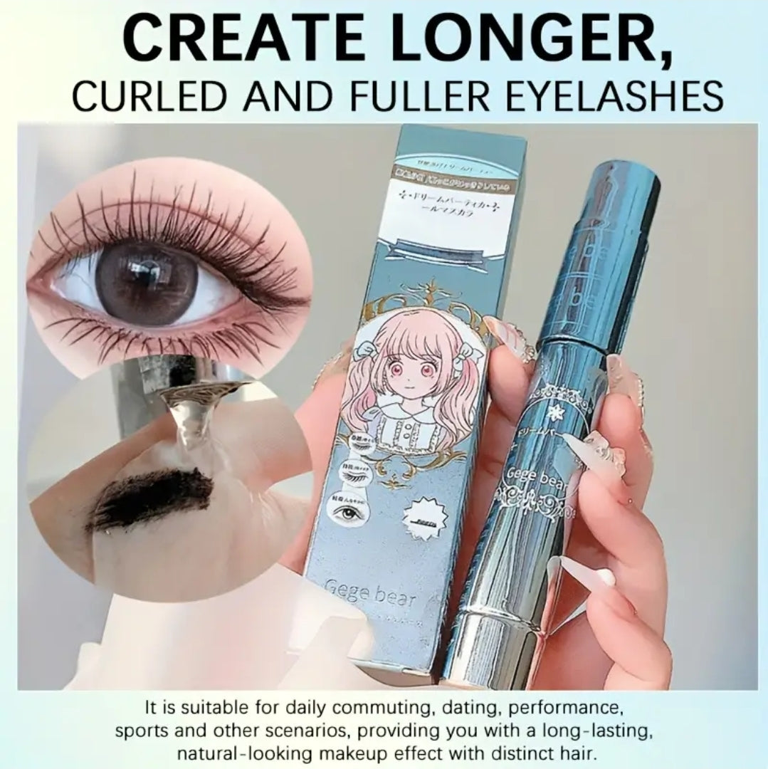 Natural curling mascara waterproof lightweight fiber lengthening volumizing smudge proof