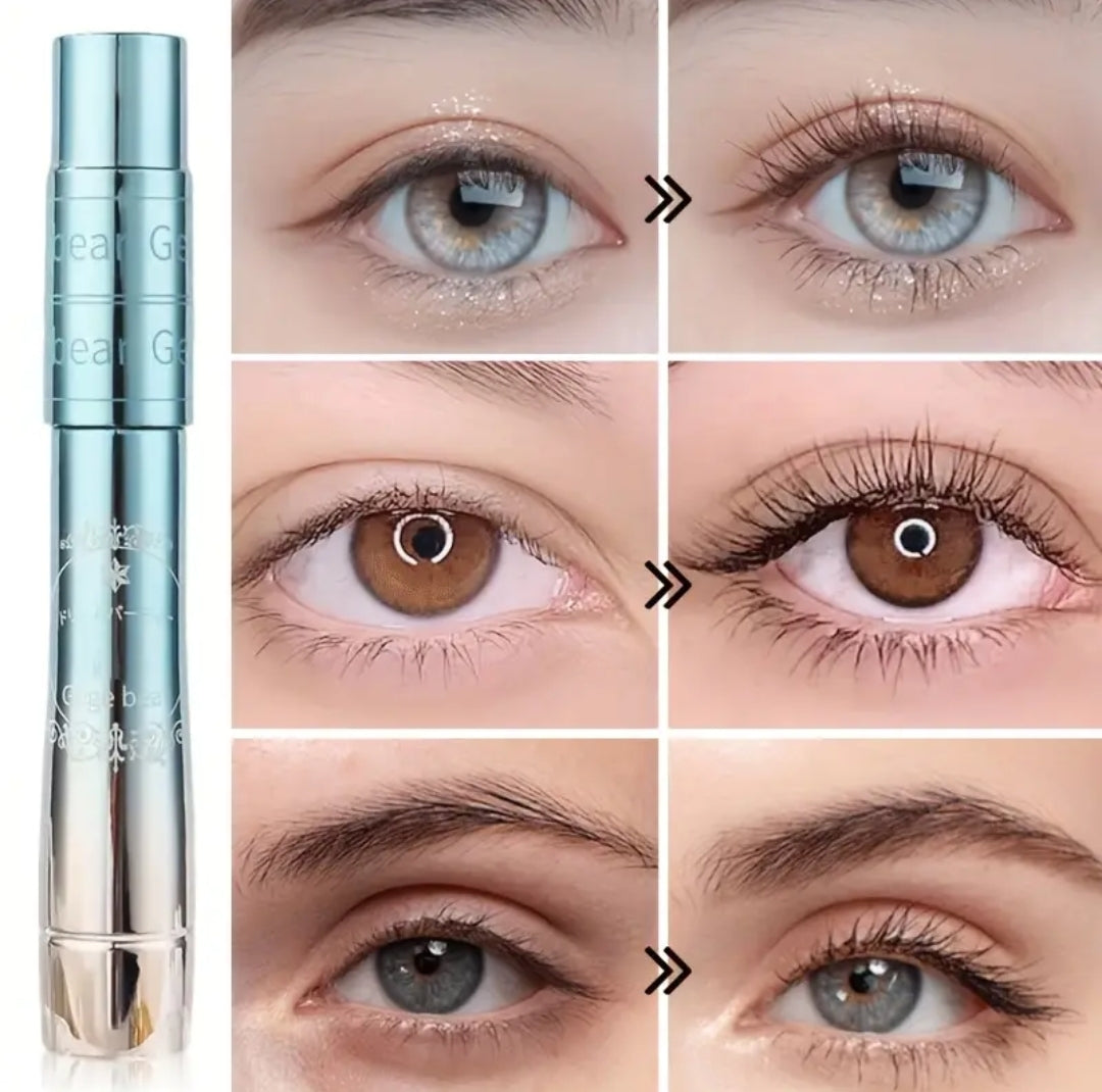 Natural curling mascara waterproof lightweight fiber lengthening volumizing smudge proof