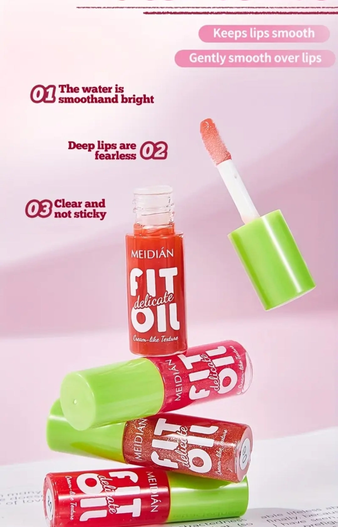 Glazed lipstick balm set moisturizing lip balm tinted lip gloss lip oil