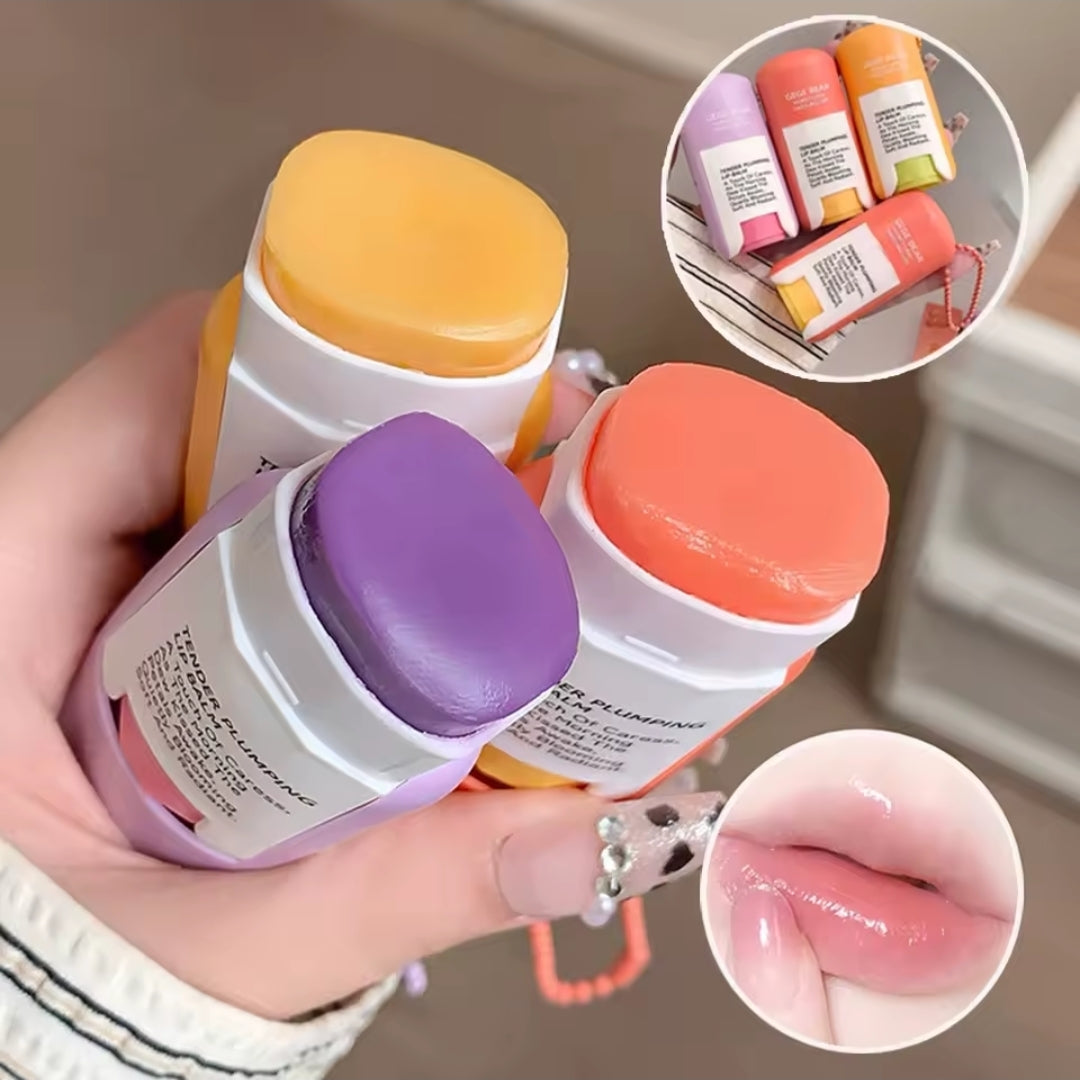 Gege bear large capacity lip balm keychain hydrating moisturizing lip care lipstick base