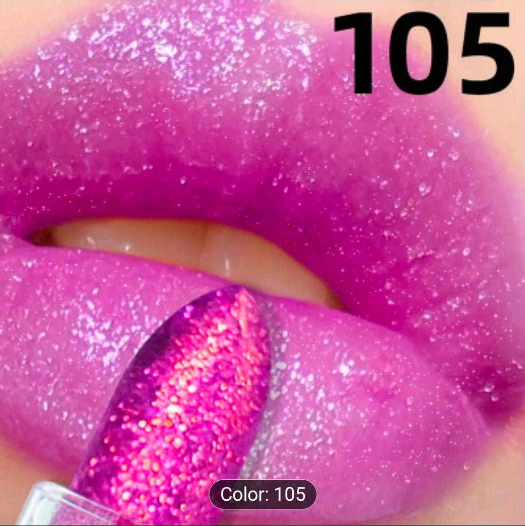 Shiny glitter pearlescent lipstick waterproof long lasting lip gloss lipsticks lip glaze makeup