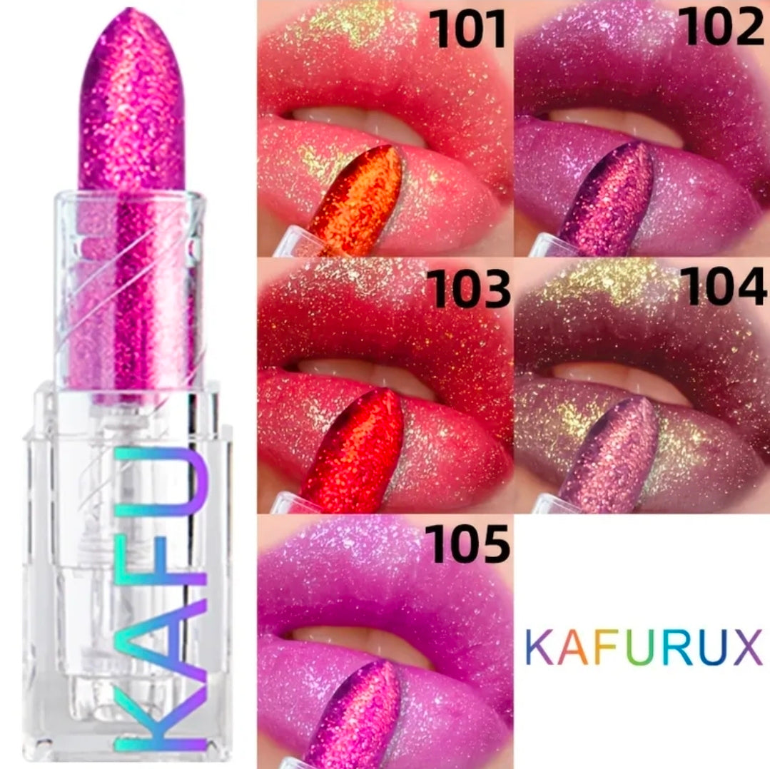 Shiny glitter pearlescent lipstick waterproof long lasting lip gloss lipsticks lip glaze makeup