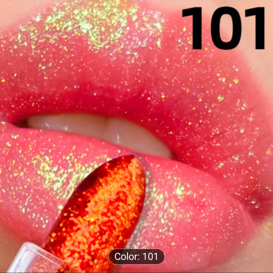 Shiny glitter pearlescent lipstick waterproof long lasting lip gloss lipsticks lip glaze makeup