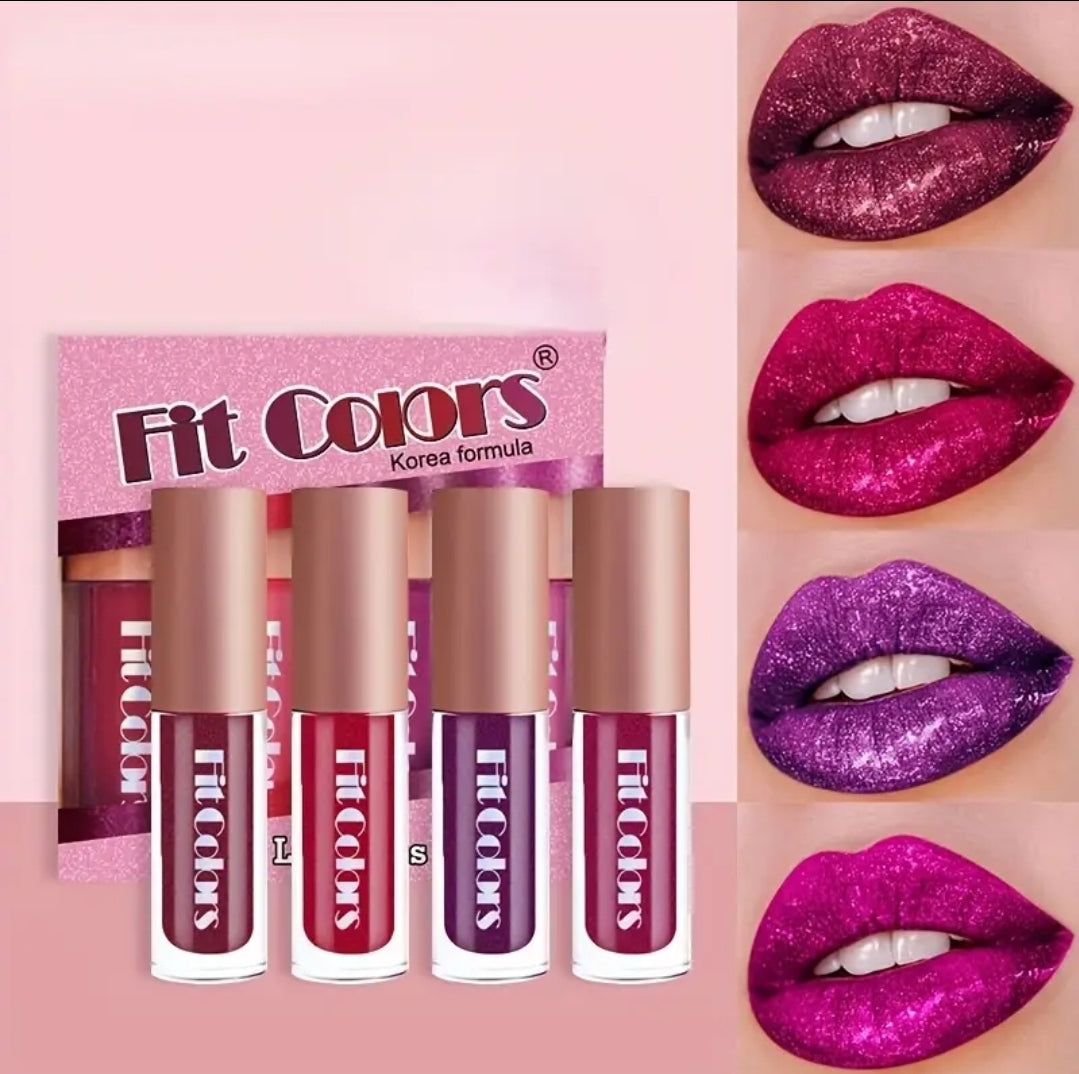 Glitter Lipstick Gloss Makeup Set