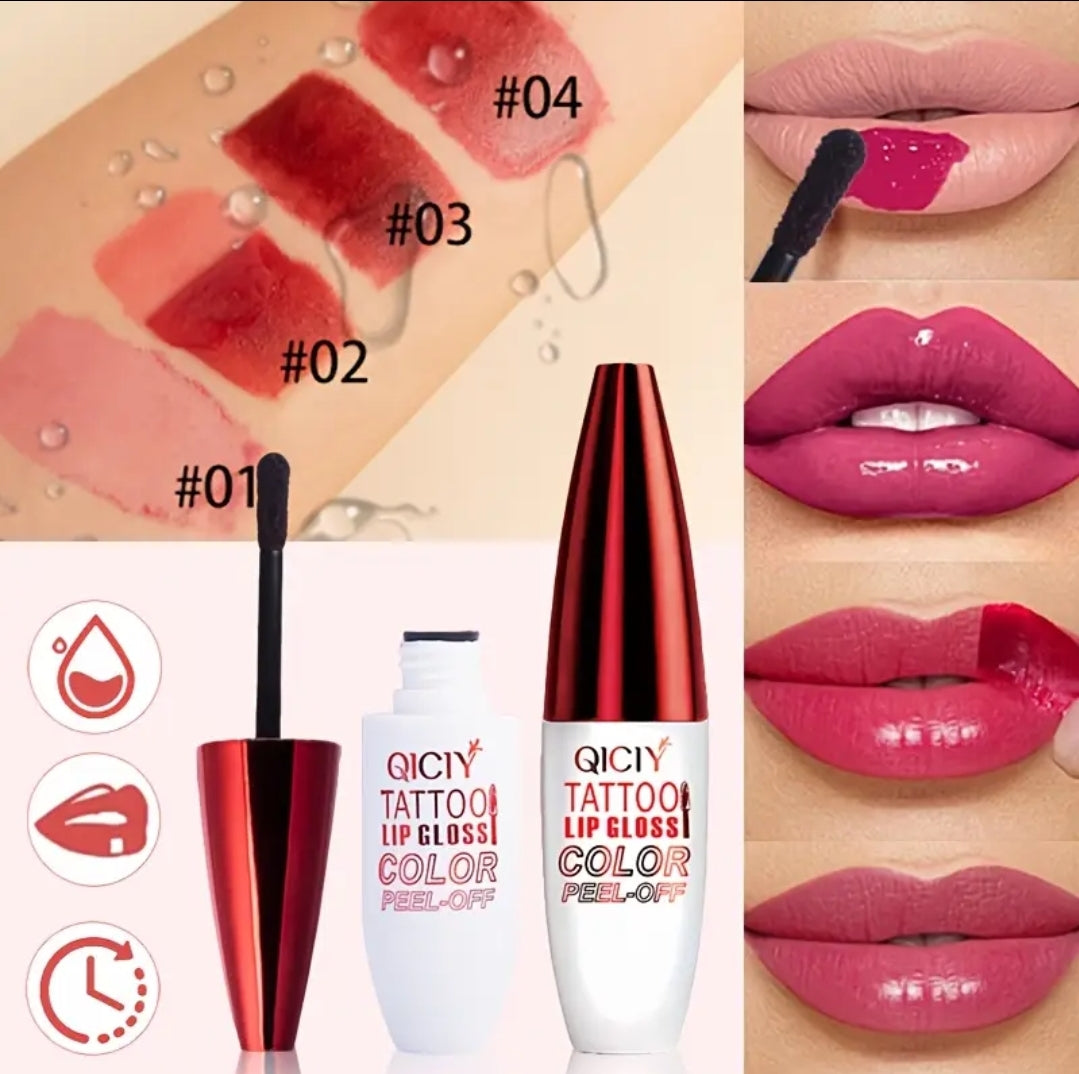 Tattoo Lip Gloss Tint Long Lasting Lip Stain Tattoo Peel Off