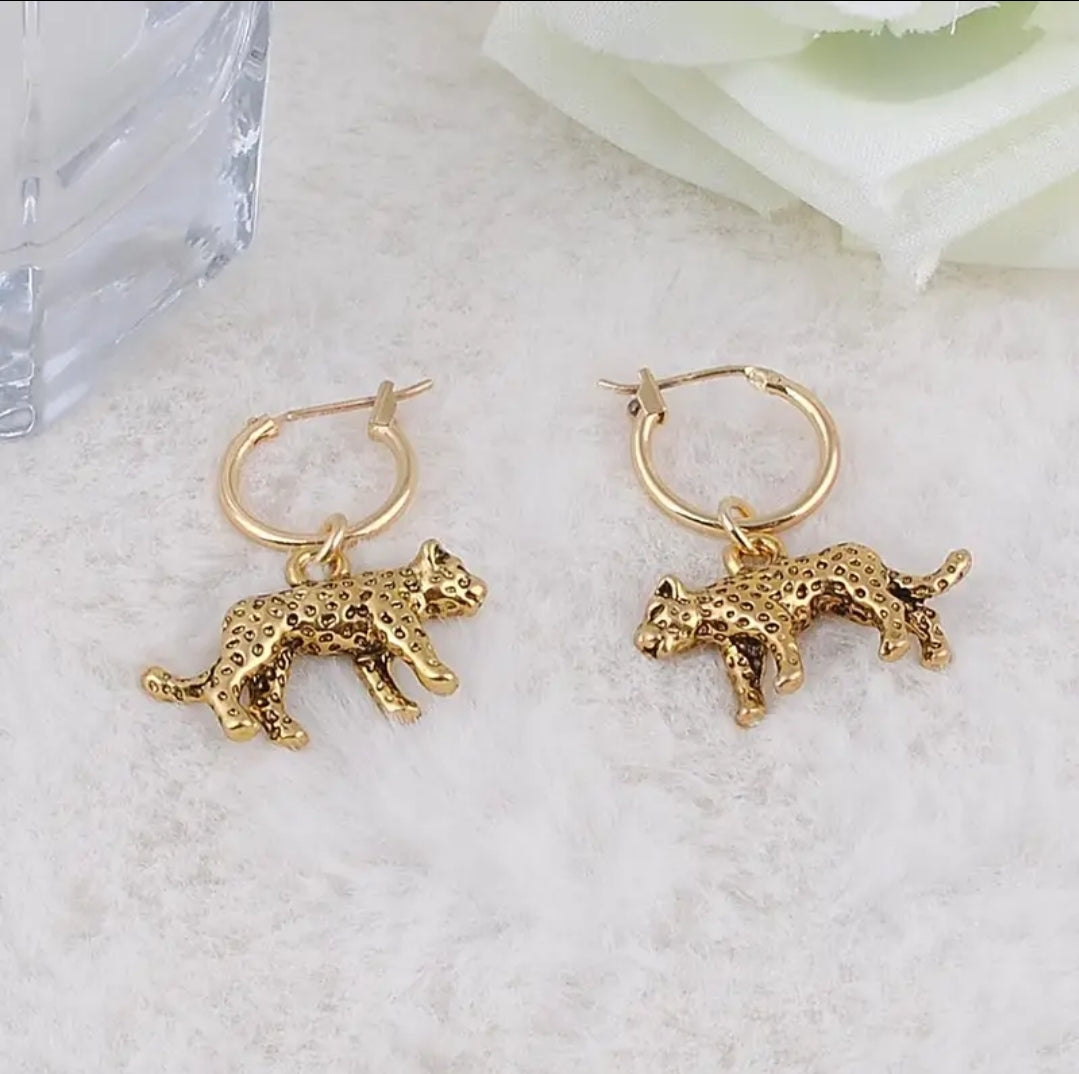 Punk Style Leopard Hoop Earrings fashion women gifts accessories jewelry